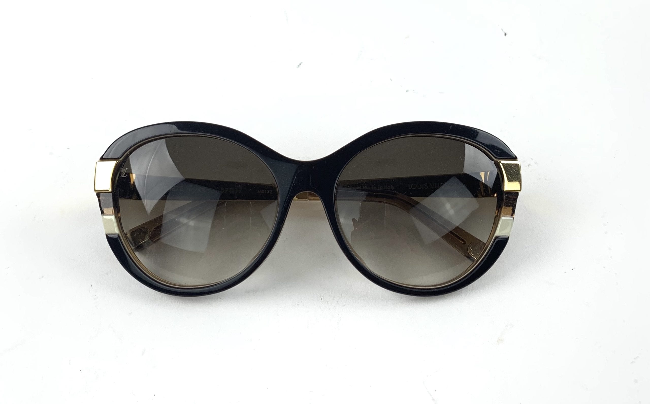 Louis Vuitton Brown Glitter Petit Soupcon Round Sunglasses