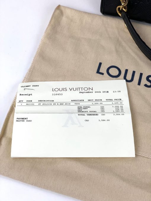 Louis Vuitton Empreinte Saint Sulpice PM Noir
