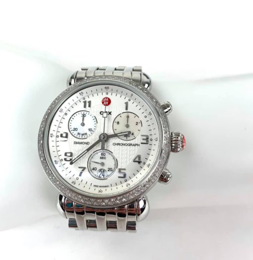 Michele Diamond CSX 36 Silver Watch