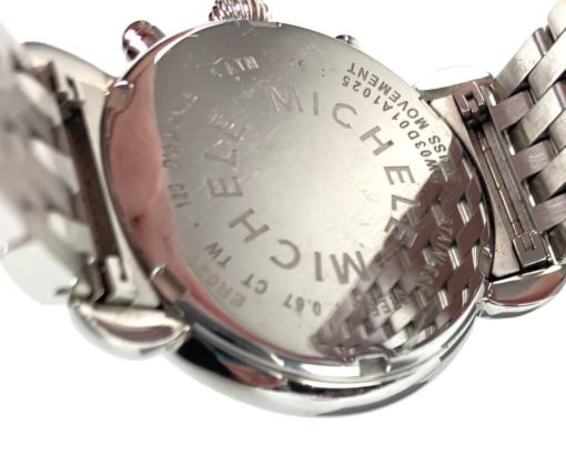 Michele Diamond CSX 36 Silver Watch back