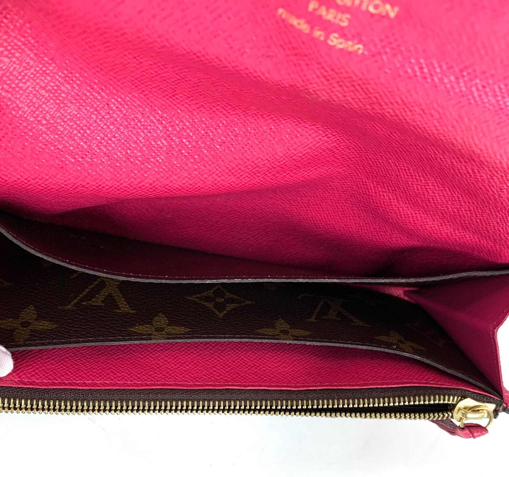Louis Vuitton Pink Emilie Monogram Rose Ballerine Wallet
