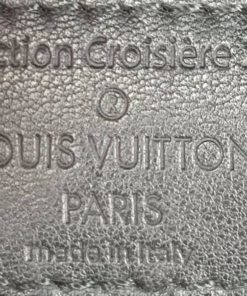 Louis Vuitton Limited Edition Black Flore Perforated Leather Saumur