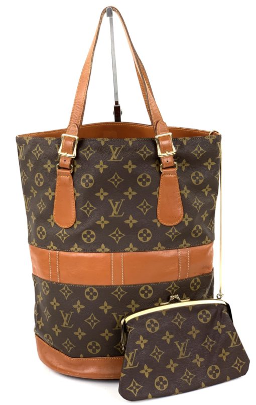 Louis Vuitton Monogram French Company Label Bucket Bag GM