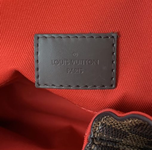 Louis Vuitton Damier Ebene Graceful MM Red Interior