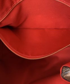 Louis Vuitton Damier Ebene Graceful MM Red Interior
