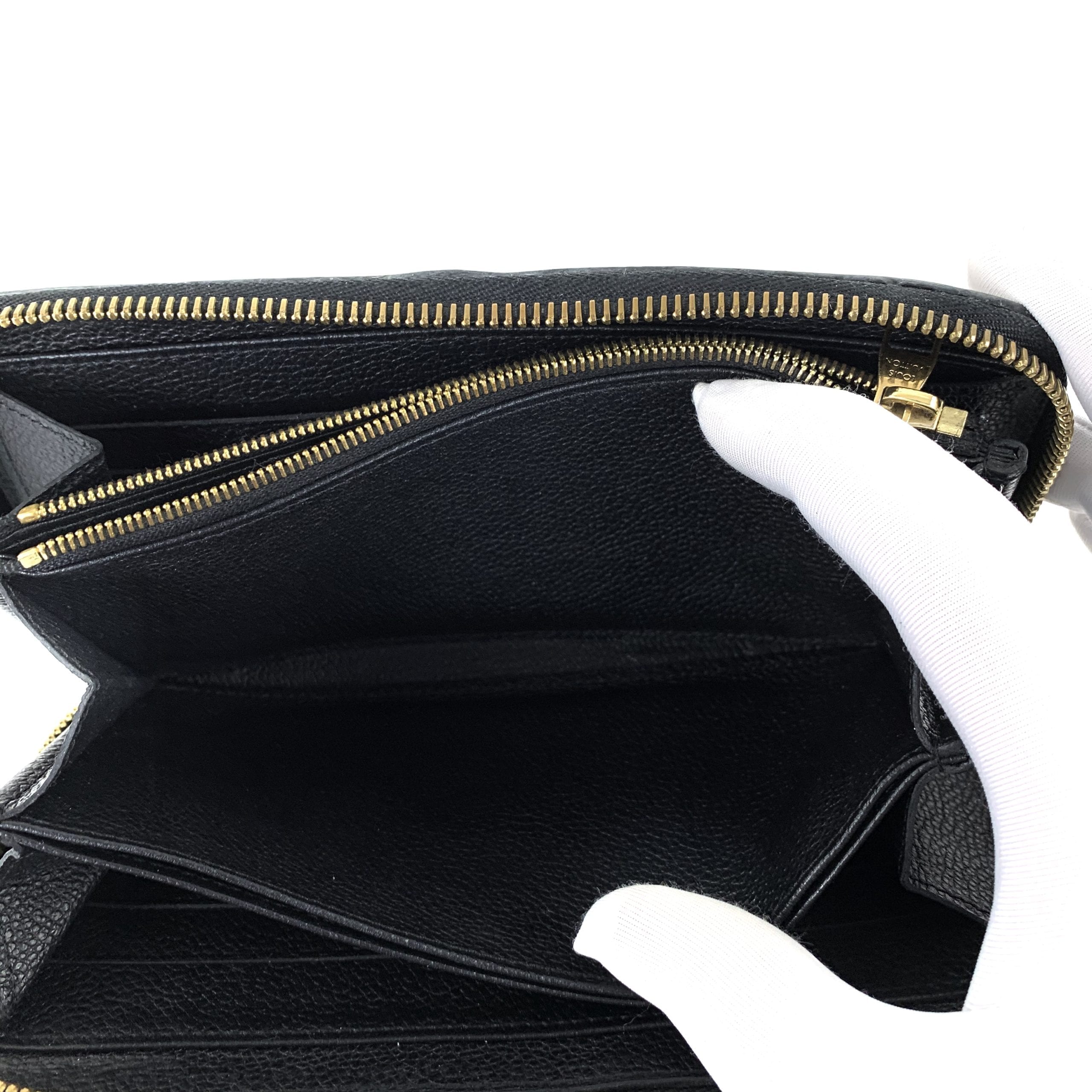 Louis Vuitton Empreinte Zippy Wallet Black 9 - A World Of Goods