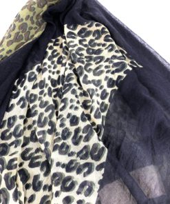 Louis Vuitton Leopard V Stole Khaki Vanilla