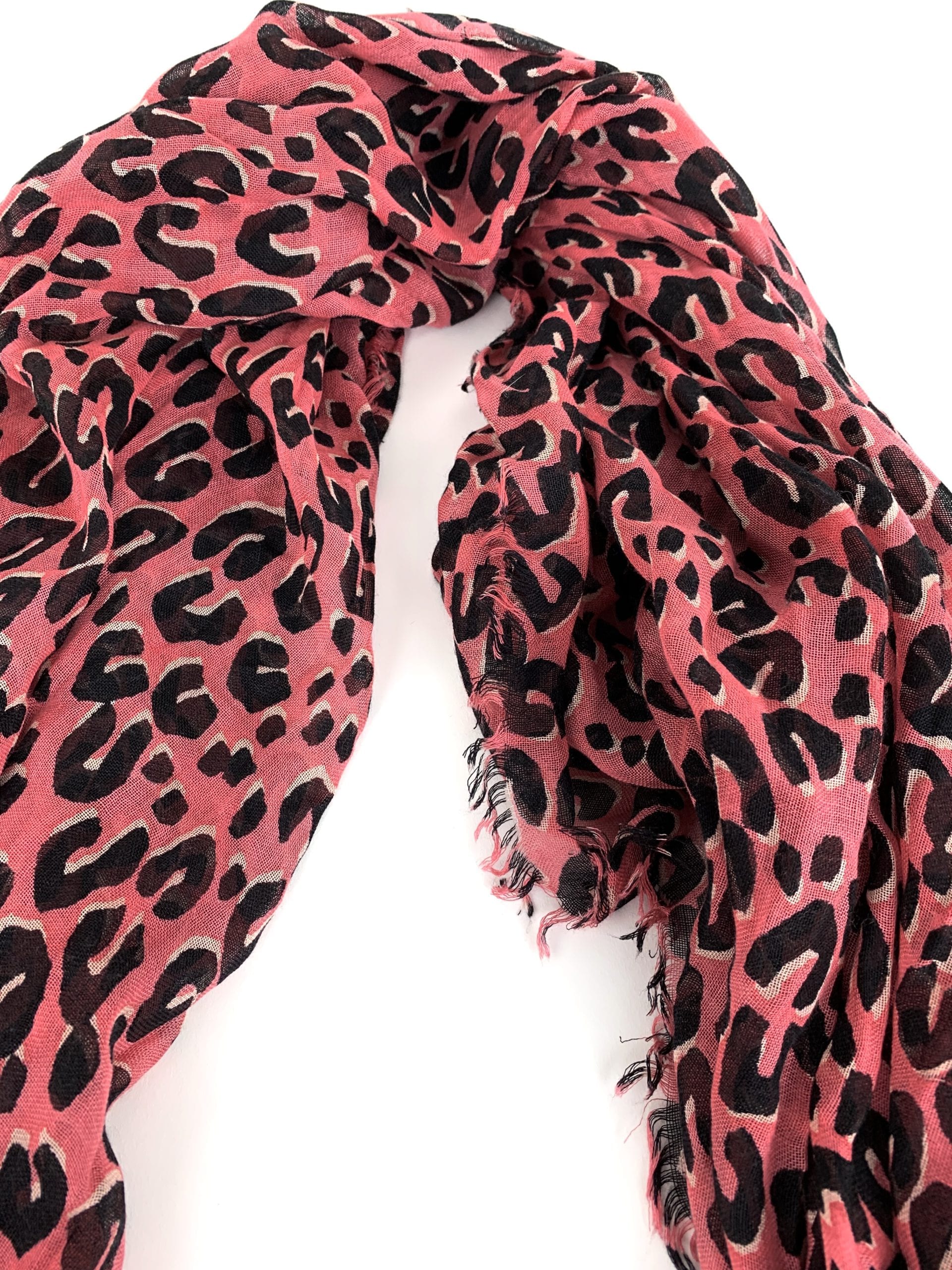 Louis Vuitton Scarf Snood Leopard Navy x Red Multicolor 100% Silk Women's  M74608