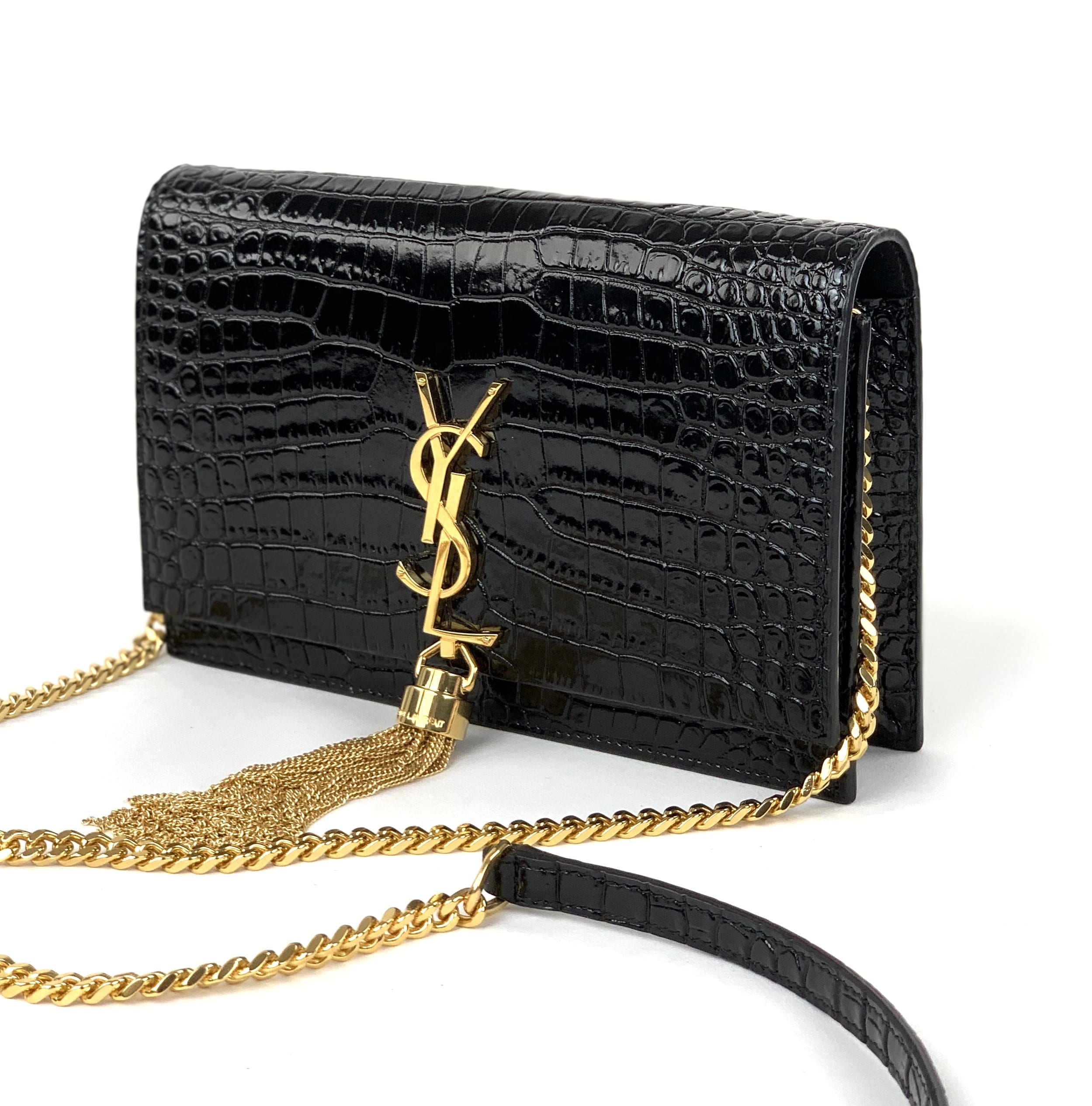 ysl kate tassel wallet on chain