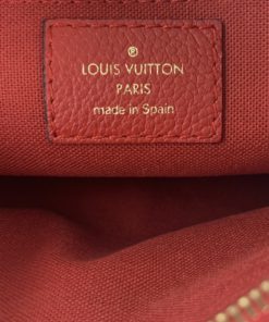 Louis Vuitton Monogram Pallas Clutch Red