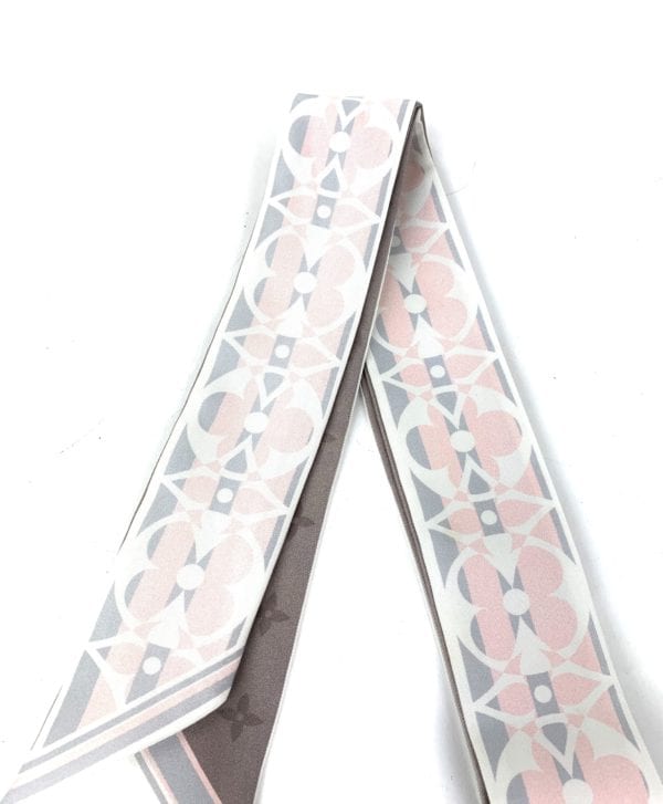 Louis Vuitton, Accessories, Nwt Authentic Louis Vuitton Pink Minimalle Monogram  Print Flowers Silk Bandeau