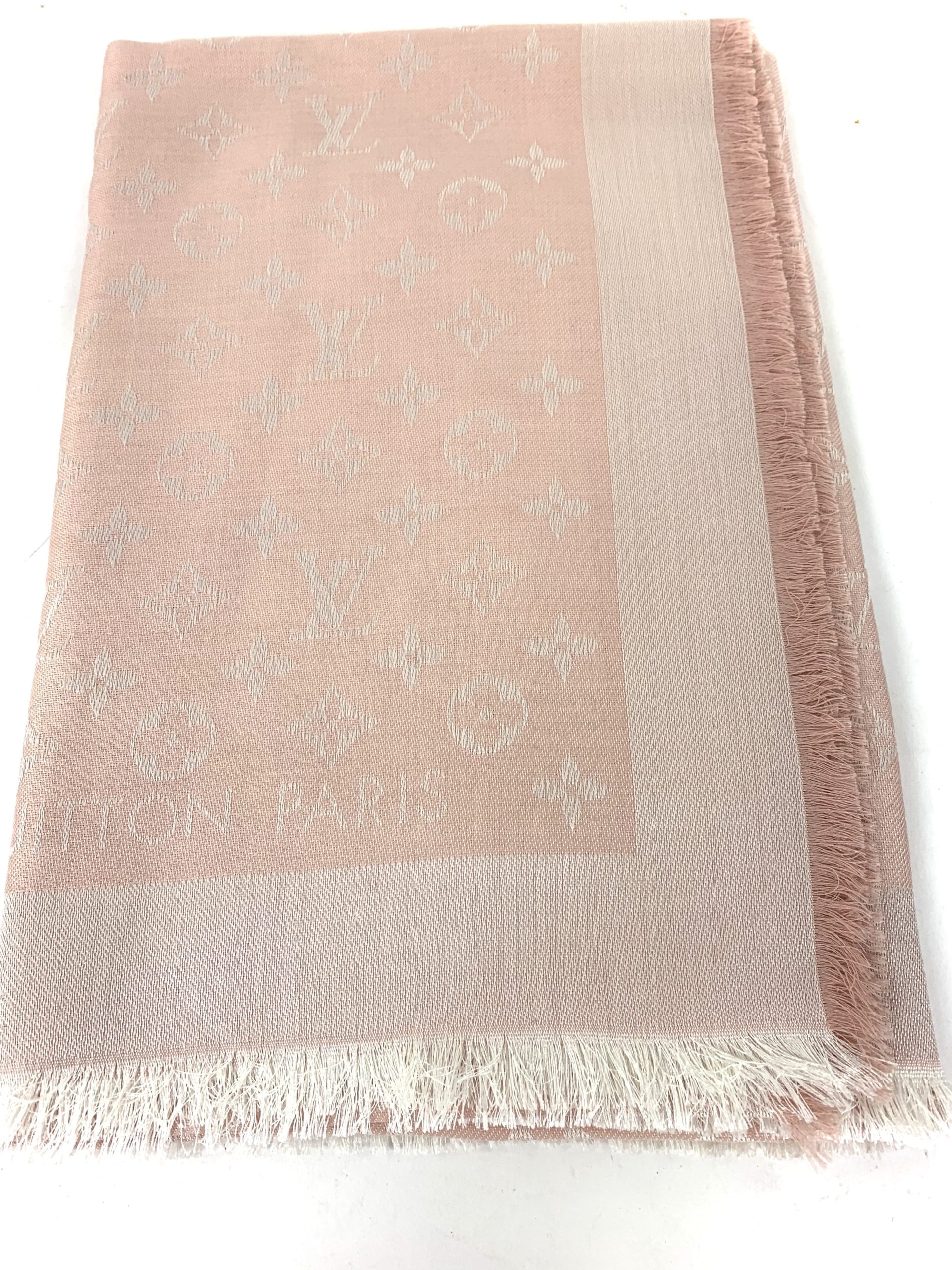 Louis Vuitton pink denim monogram Silk Wool ref.190767 - Joli Closet