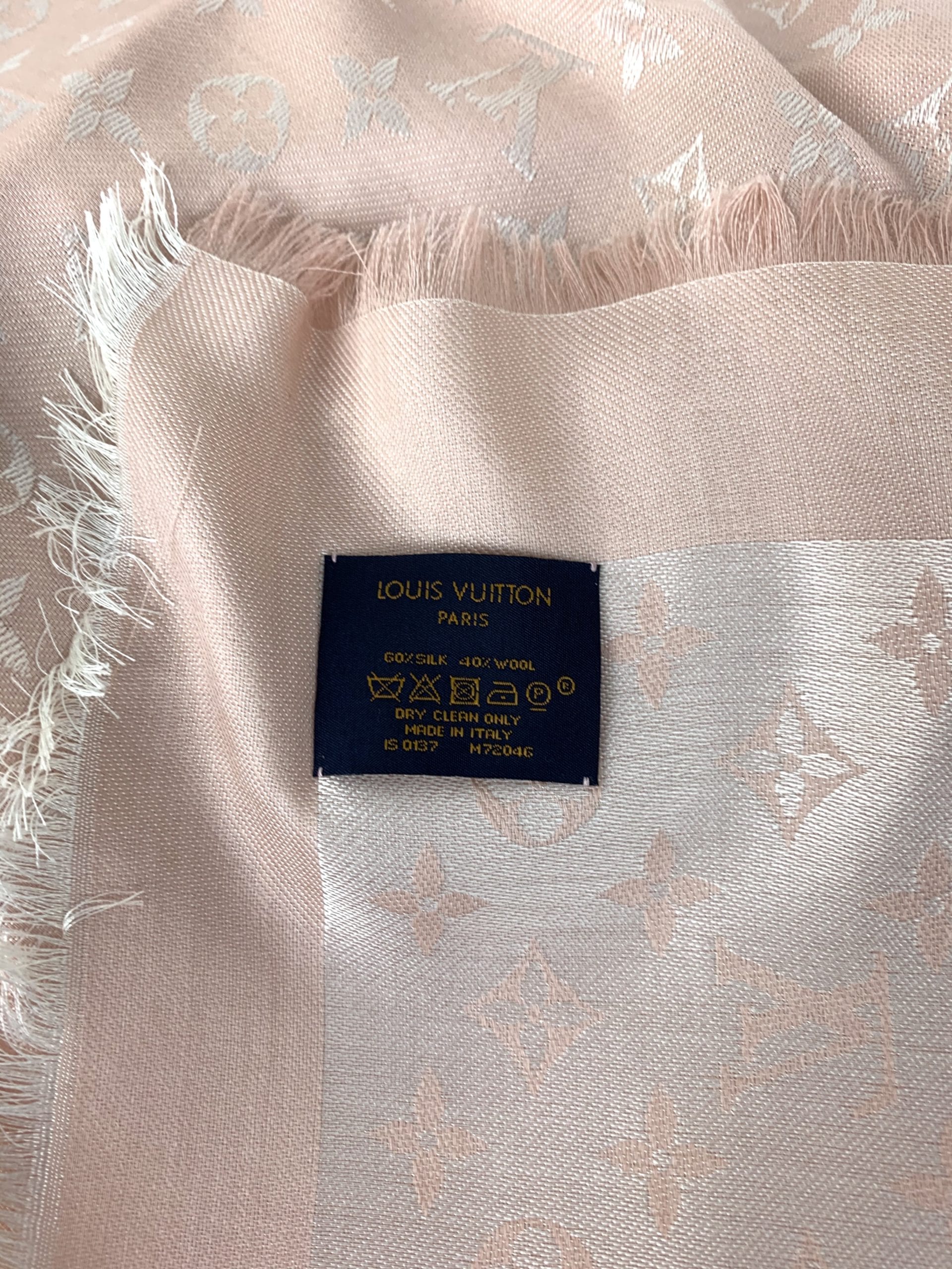 Louis Vuitton Monogram Denim Shawl Pink - A World Of Goods For You, LLC