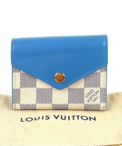 Louis Vuitton Damier Azur Zoe Wallet Bleuet