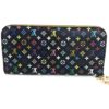 Louis Vuitton Monogram Multicolor Insolite Wallet Black Lime Green 8