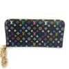 Louis Vuitton Monogram Multicolor Insolite Wallet Black Lime Green 9
