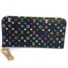 Louis Vuitton Monogram Multicolor Insolite Wallet Black Lime Green 4