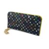 Louis Vuitton Monogram Multicolor Insolite Wallet Black Lime Green 6