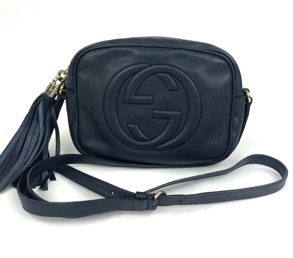 gucci disco bag navy blue