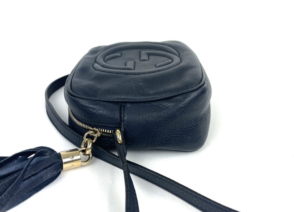 gucci disco bag navy blue