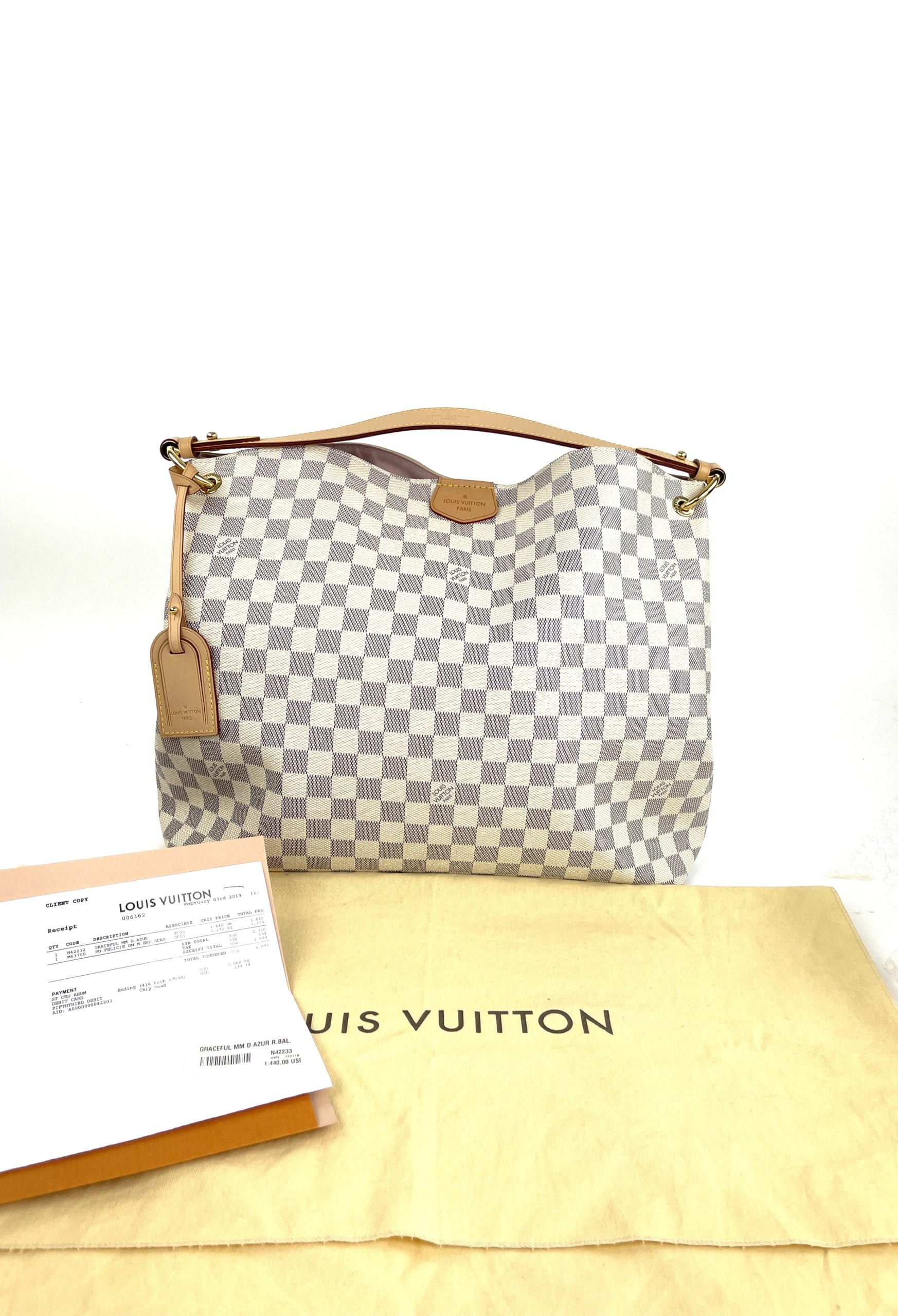 Louis Vuitton Azur Delightful PM Hobo Bag With Rose Ballerine Interior - A  World Of Goods For You, LLC