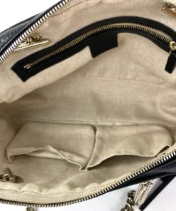 Gucci Small Soho Chain Shoulder Bag Black With Gold Hardware