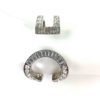 Louis Vuitton Metal Swarovski Crystal Serrure Strass Cuff Bracelet 7