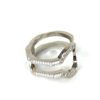 Louis Vuitton Metal Swarovski Crystal Serrure Strass Cuff Bracelet 4