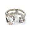 Louis Vuitton Metal Swarovski Crystal Serrure Strass Cuff Bracelet 3