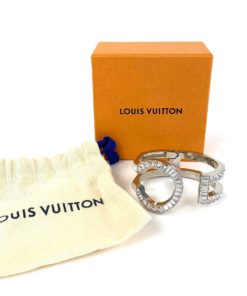 Louis Vuitton Metal Swarovski Crystal Serrure Strass Cuff Bracelet