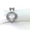 Louis Vuitton Metal Swarovski Crystal Serrure Strass Cuff Bracelet 6