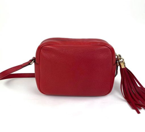 Gucci Soho Disco Red Leather Crossbody Bag