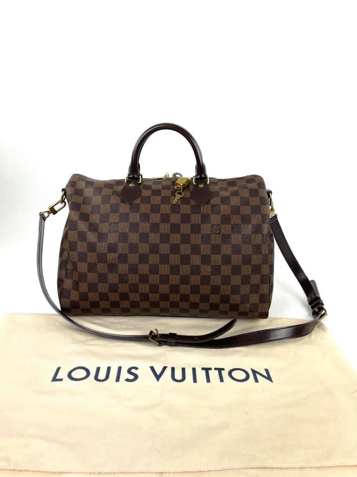 Louis Vuitton Speedy Bandouliere 35 Damier Ebene 2012, Luxury