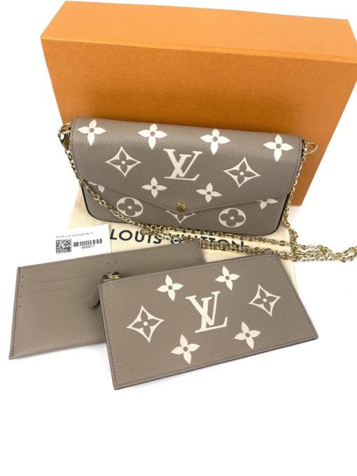 Louis Vuitton Bicolor Monogram Empreinte Leather Felicie Pochette