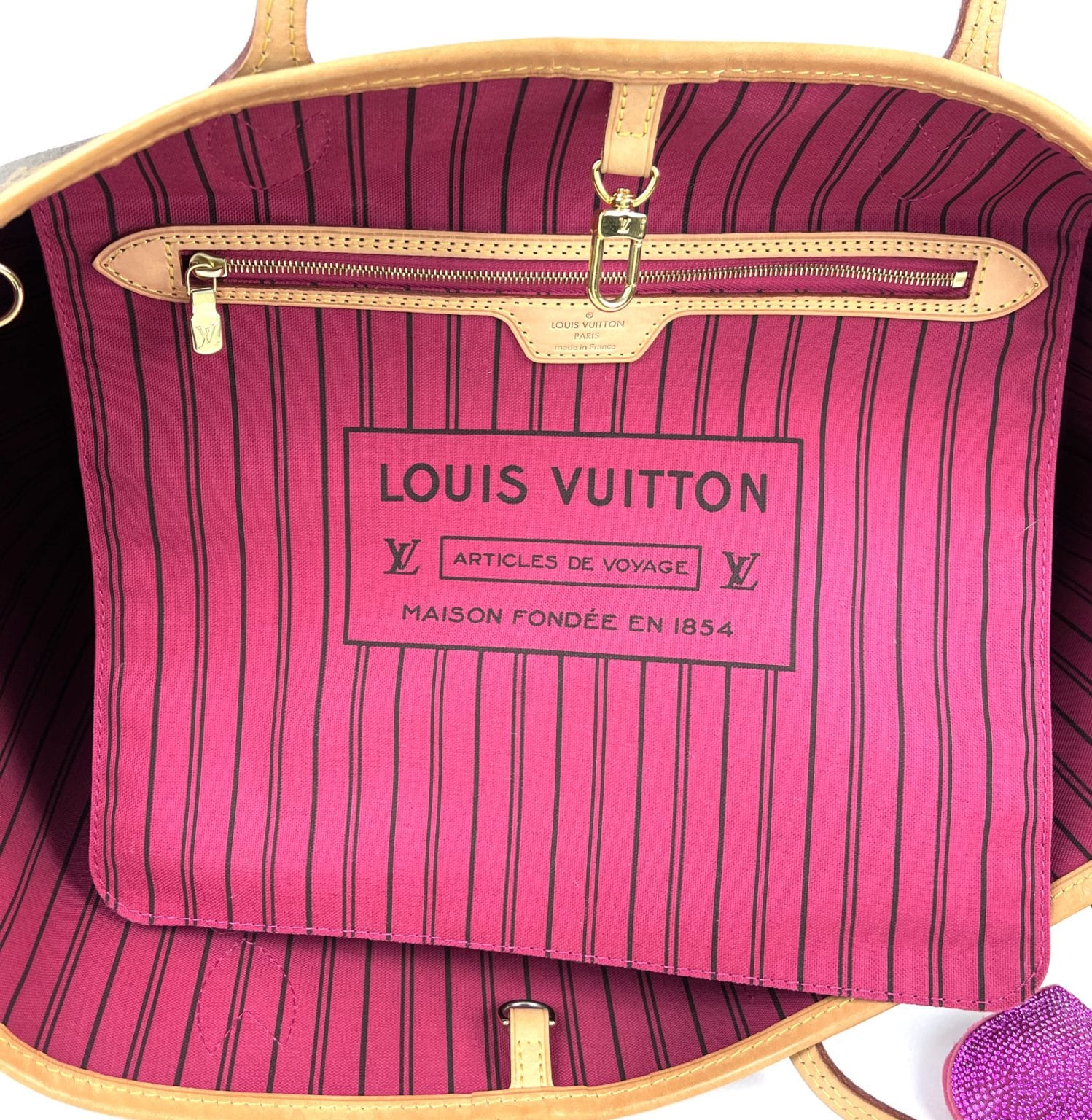 louis vuitton neverfull mm peony