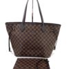 Louis Vuitton Damier Ebene Neverfull MM Rose Ballerine Full Set 3