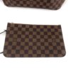 Louis Vuitton Damier Ebene Neverfull MM Rose Ballerine Full Set 13
