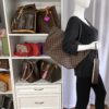 Louis Vuitton Damier Ebene Neverfull MM Rose Ballerine Full Set 16