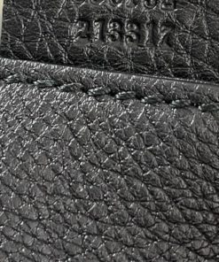 Gucci Black Pebbled Leather Soho Chain Flap Crossbody