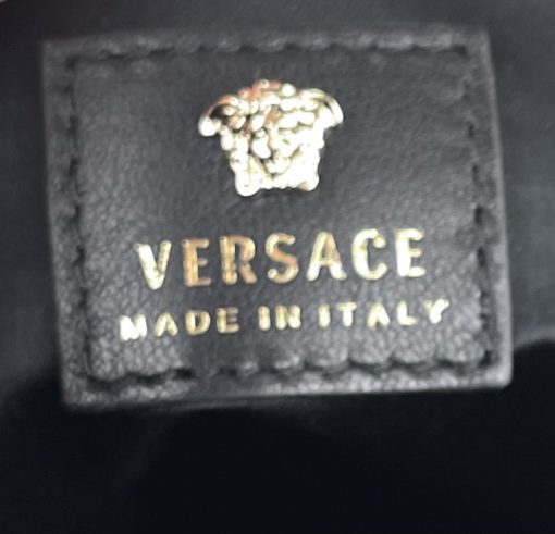Versace Palazzo Black Leather Mini Backpack
