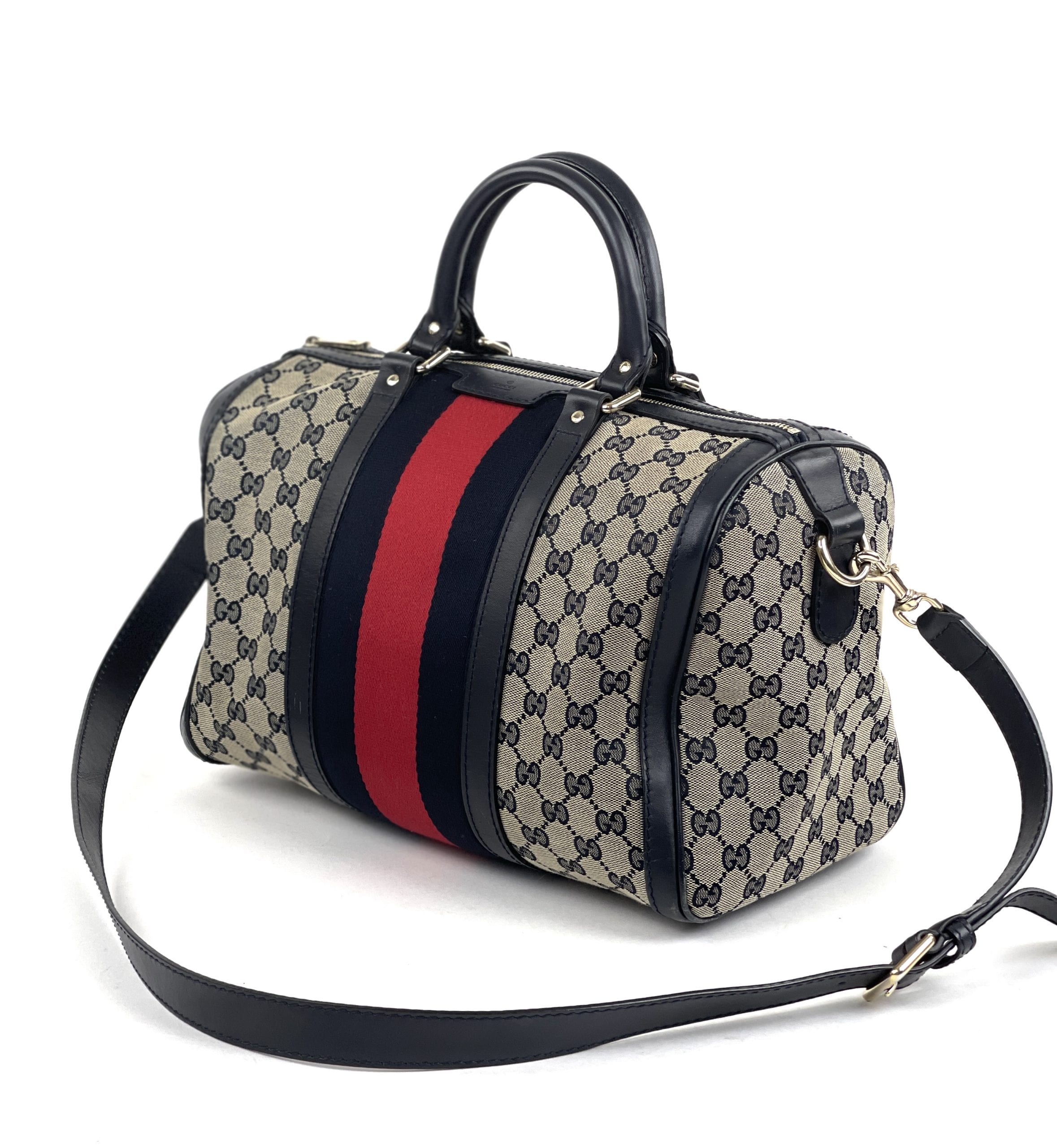 Gucci GG Boston Bag Blue and Pink - A World Of Goods For You, LLC