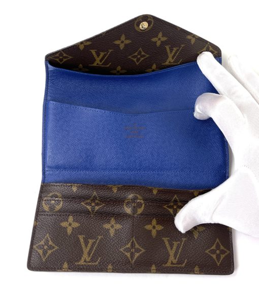 Louis Vuitton Monogram Josephine Wallet Blue 7