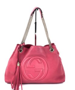 Gucci Soho Medium Leather Shoulder Bag Watermelon