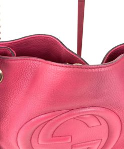 Gucci Soho Medium Leather Shoulder Bag Watermelon