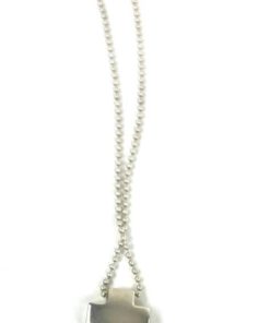 Tiffany 12oz. Swiss Cross Beaded Chain Necklace