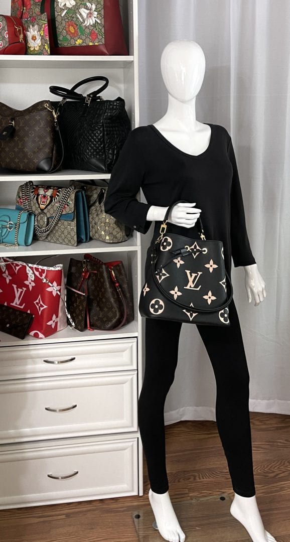 louis vuitton neonoe empreinte black