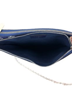 Louis Vuitton Blue Escale Double Zip Pochette