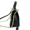 Gucci GG Supreme Monogram Osiride Top Handle Bag Black Gold 13