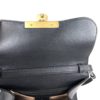 Gucci GG Supreme Monogram Osiride Top Handle Bag Black Gold 32