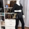 Gucci GG Supreme Monogram Osiride Top Handle Bag Black Gold 40
